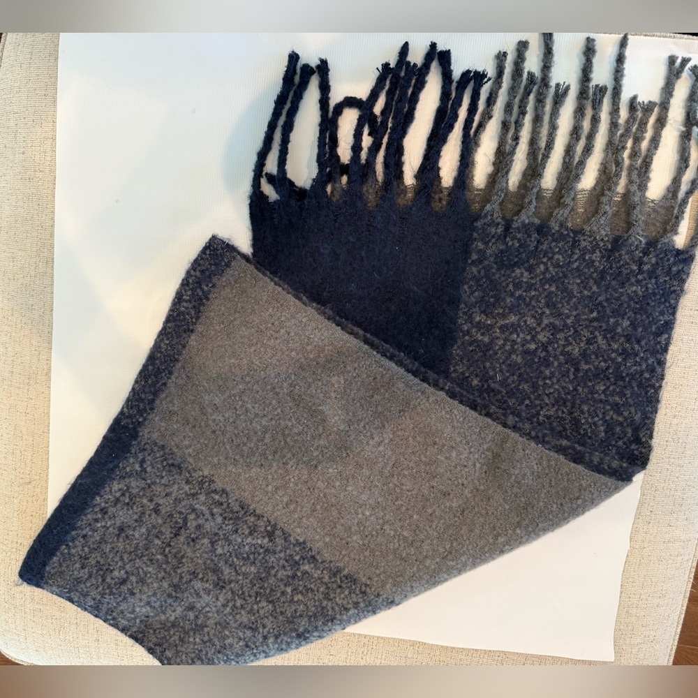 BNWT Super Soft Renee's NYC Blue Textured Scarf